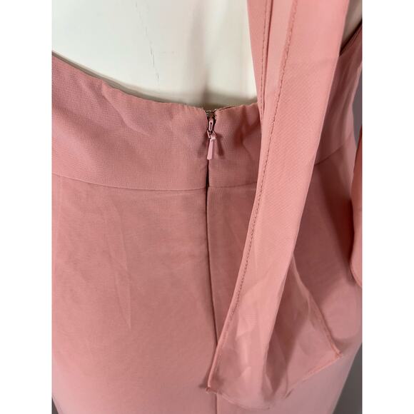 AFTER SIX High Neck Halter Backless Maxi Dress in Desert Rose. Size 8. NWOT - Picture 5 of 10